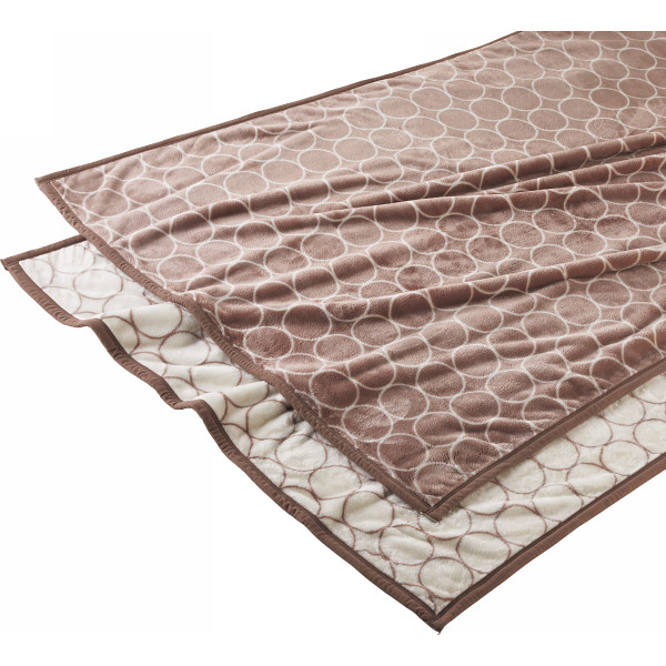 グランフランセヌーベル　ハイソフトタッチマイヤー毛布 グレージュのサムネイル画像1