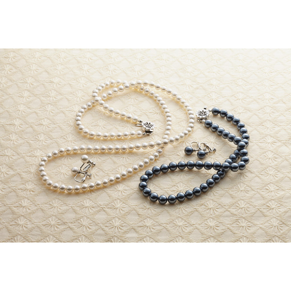 ドゥーナイスクラップ　泉州産貝パール２点セット ダークグレーのサムネイル画像2