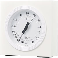 エンペックス　プレーンウッド温・湿度計