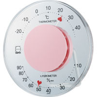 セレナハート温・湿度計 ピンク 