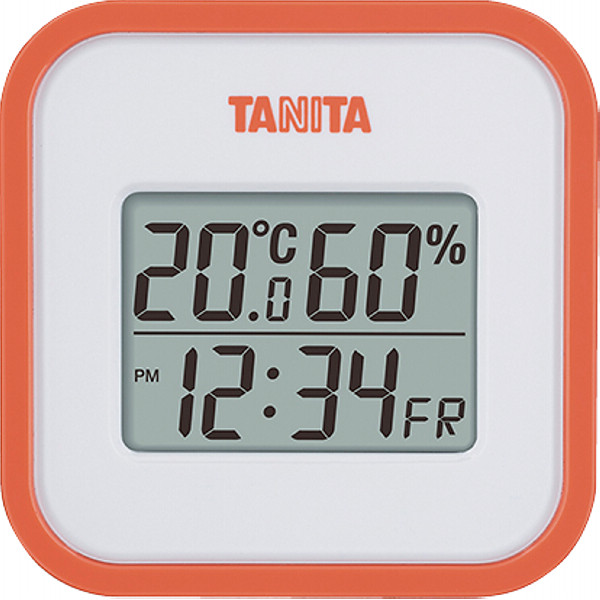 タニタ　デジタル温湿度計 オレンジの商品画像