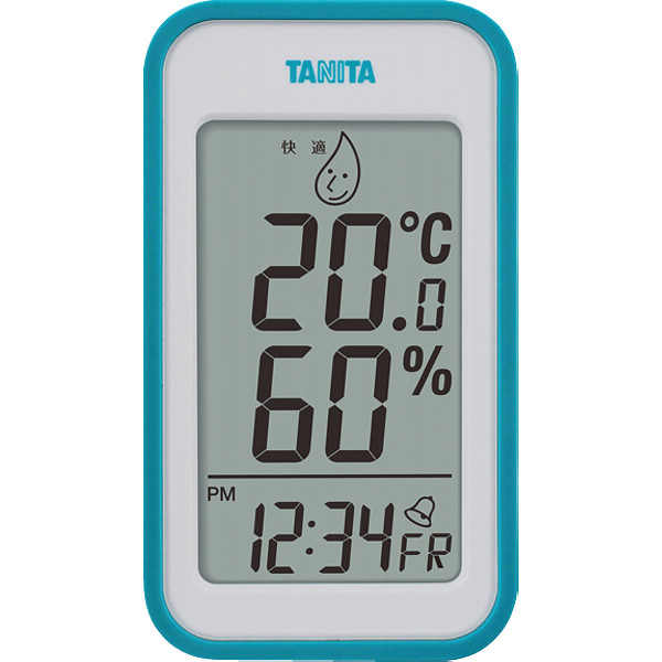 タニタ　デジタル温湿度計 ブルーの商品画像