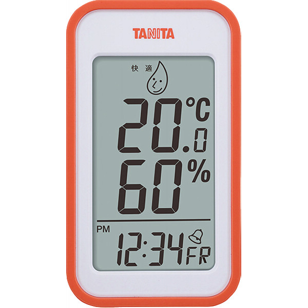 タニタ　デジタル温湿度計 オレンジの商品画像