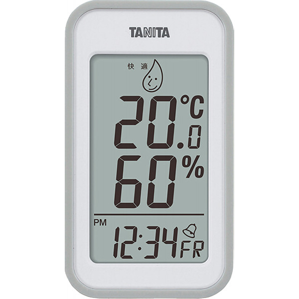 タニタ　デジタル温湿度計 グレーの商品画像