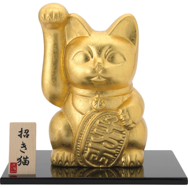 金沢箔　開運　招き猫（右手）特大の商品画像