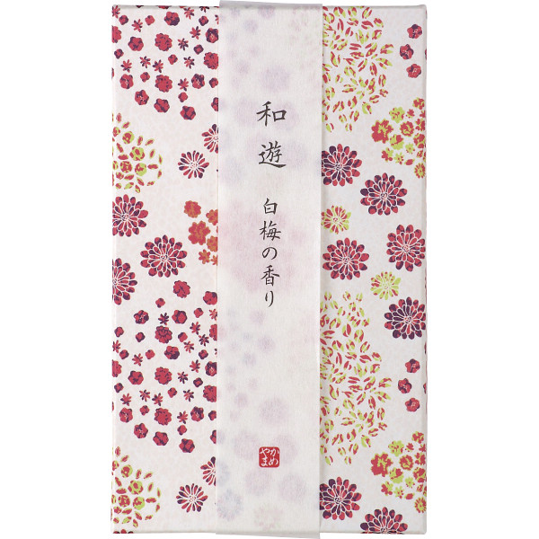 カメヤマ　和遊　香りのお線香（平箱） 白梅の香りの商品画像