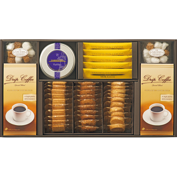 コーヒー・ココア・紅茶＆クッキー詰合せの商品画像