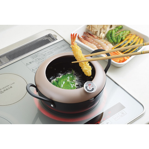 揚げ天　温度計付天ぷら鍋（２０ｃｍ）のサムネイル画像1