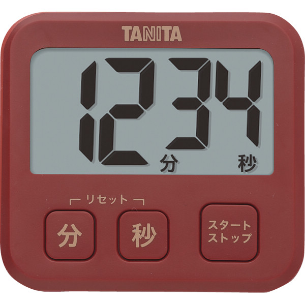 タニタ　薄型タイマー レッドの商品画像