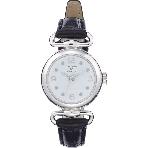 メゾン・ドゥ・ファミーユ　レディース腕時計 ブラックの商品画像