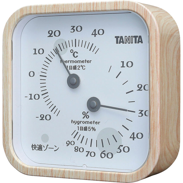 タニタ　温湿度計 ナチュラルのサムネイル画像1