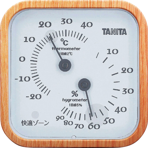 タニタ　温湿度計 ナチュラルの商品画像