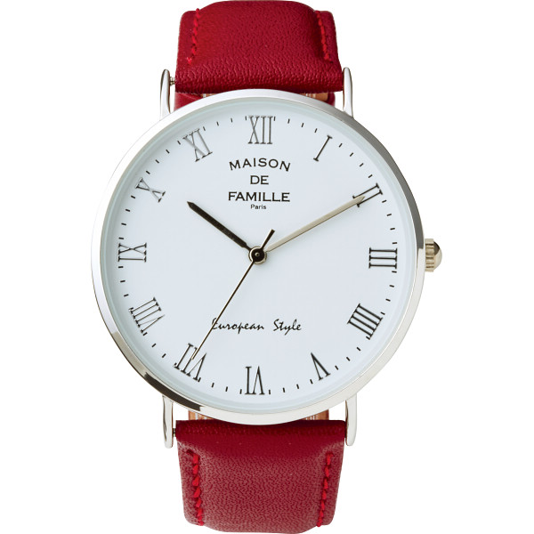 メゾン・ドゥ・ファミーユ　レディース腕時計 レッドの商品画像