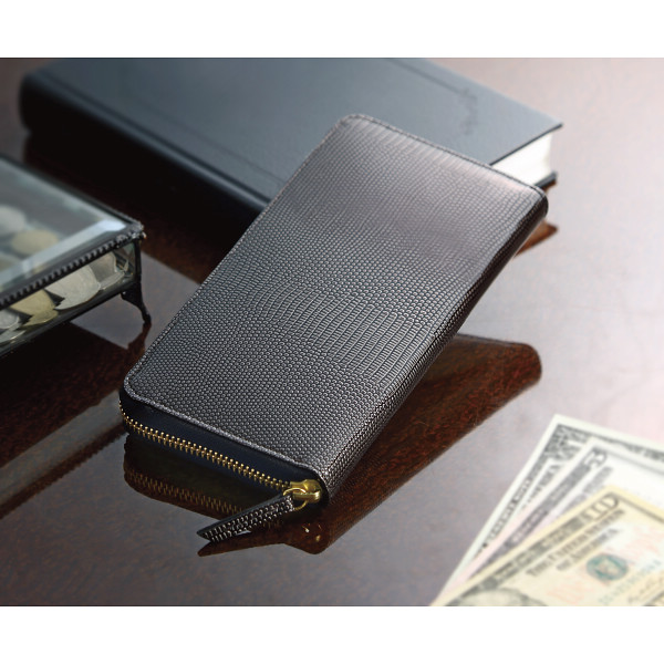 ラウンドファスナー長財布 ブラックのサムネイル画像2