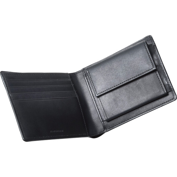 コードバン折財布 ブラックのサムネイル画像1