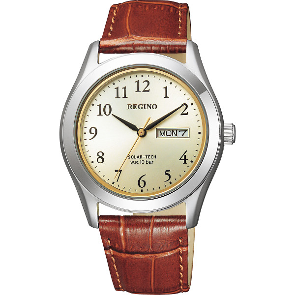 レグノ　ソーラーメンズ腕時計 ブラウンの商品画像