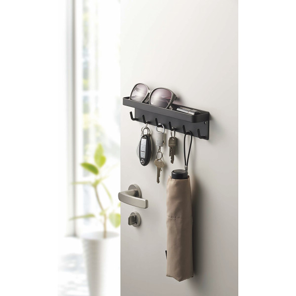 マグネットキーフック＆トレイ ブラックのサムネイル画像1