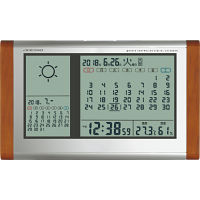 アデッソ　カレンダー天気電波時計