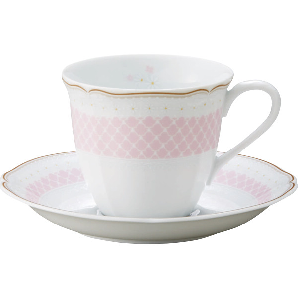 ノリタケ　デイジーベル　コーヒー碗皿 ピンクの商品画像