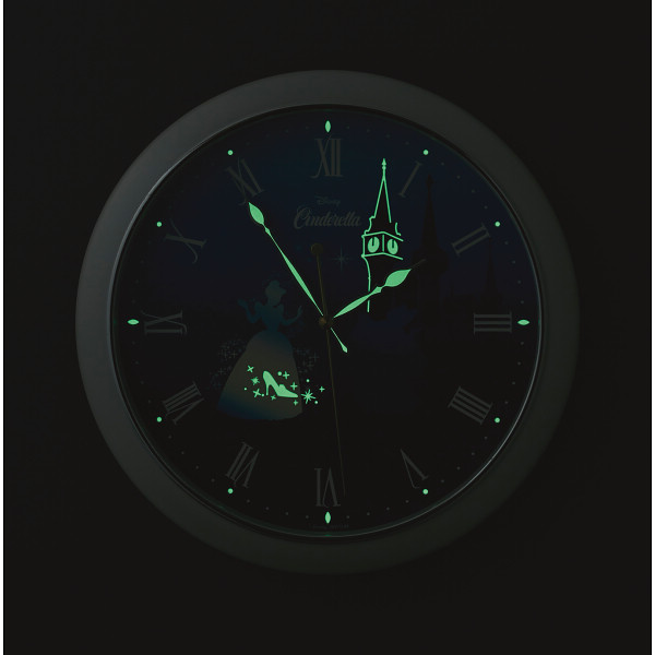 ディズニー　シンデレラ　掛時計 ホワイト（ブルー）のサムネイル画像2
