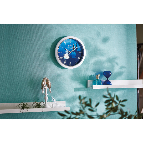 ディズニー　シンデレラ　掛時計 ホワイト（ブルー）のサムネイル画像3