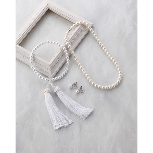 パールアイテム　３点セット ホワイトのサムネイル画像2