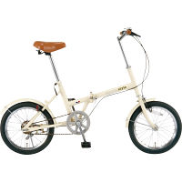 シンプルスタイル　フレンチバニラ　１６型折りたたみ自転車