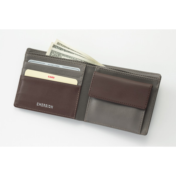 エマージョン　二つ折り財布 ブラウンのサムネイル画像1