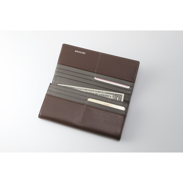 エマージョン　二つ折り財布 ブラウンのサムネイル画像1