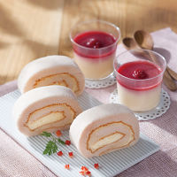 乳蔵レアロールケーキ＆木苺プリンセット