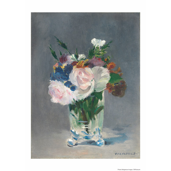 プリモアート マネ ガラス花瓶の中の花 ａ３ ８４ガラス花瓶 シャディ ギフトモール