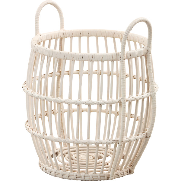 バスケット調プランター 円型 大小2個組 Old Basket(オールド