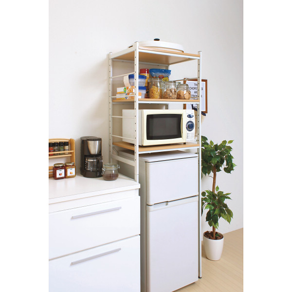 冷蔵庫ラック ナチュラルのサムネイル画像3