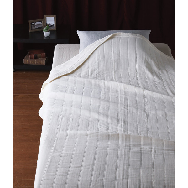オーガニックコットン　５重ガーゼ毛布（国産木箱入）のサムネイル画像2