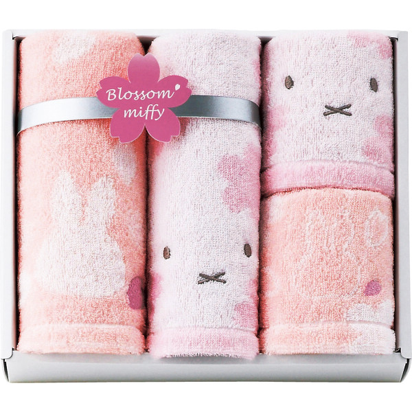 ミッフィー　フェイス・ウォッシュタオルセット ピンクの商品画像
