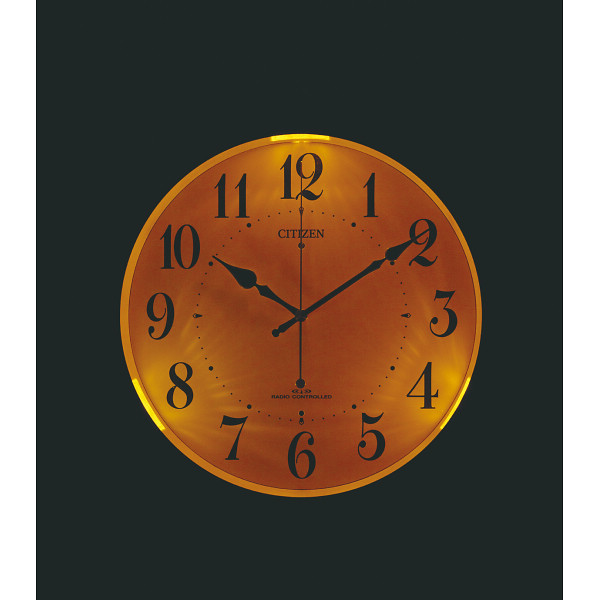 シチズン　夜間自動点灯ライト付電波掛時計のサムネイル画像1