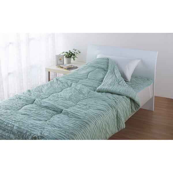 ミアミモザ　もこふあニット敷パット グリーンのサムネイル画像2