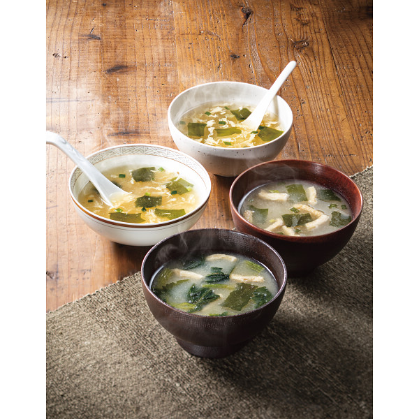 フリーズドライ　お味噌汁・スープ詰合せ（１２食）のサムネイル画像1