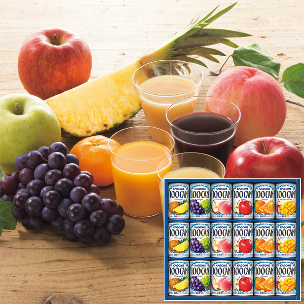 カゴメ　果汁１００％フルーツジュースギフト（１８本）の商品画像