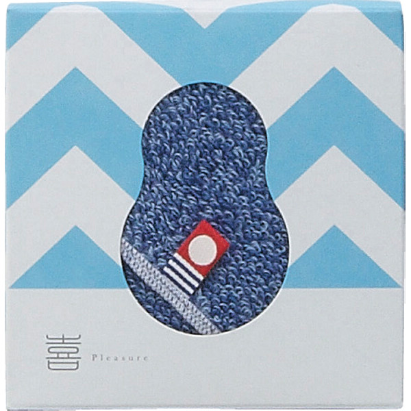 コトハコ　タオルハンカチ ブルーの商品画像