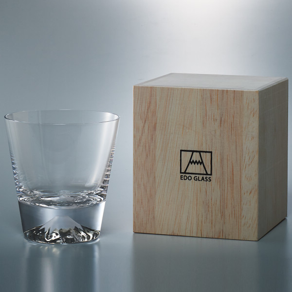 【父の日専用】田島窯　江戸硝子　富士山　ロックグラス（木箱入）のサムネイル画像4