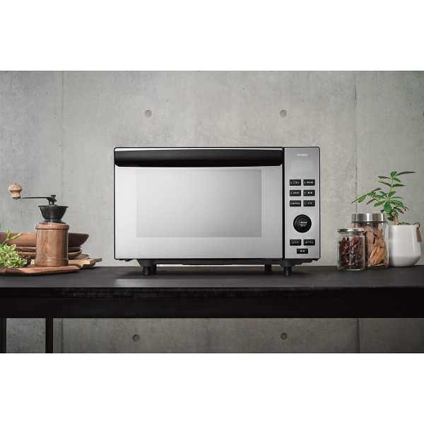 ツインバード　センサー付フラットオーブンレンジ ブラックのサムネイル画像1