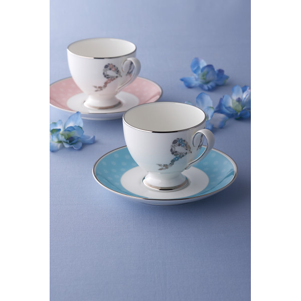 ナルミ　フェリシータ！　コーヒー碗皿 ブルーのサムネイル画像1