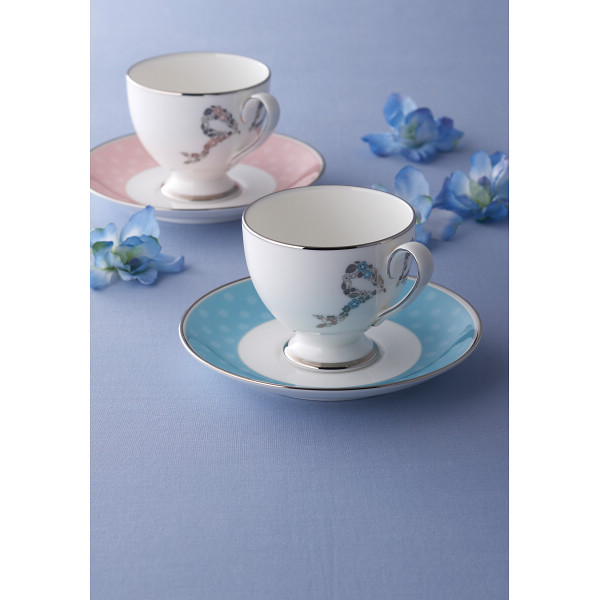 ナルミ　フェリシータ！　コーヒー碗皿 ピンクのサムネイル画像1