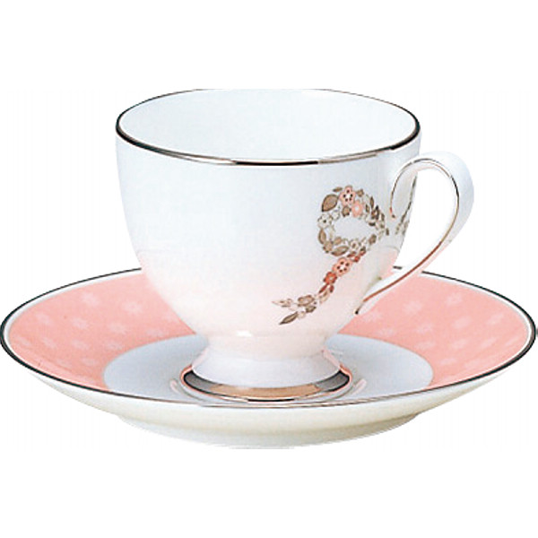 ナルミ　フェリシータ！　コーヒー碗皿 ピンクの商品画像