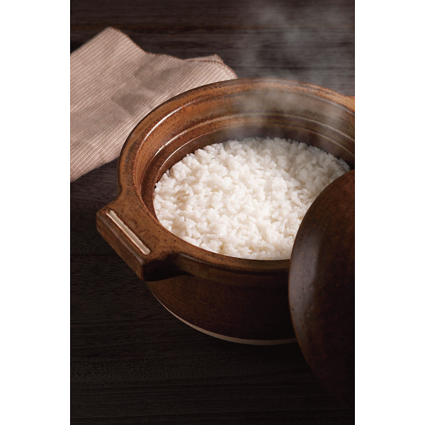 信楽焼　ハングアウト　ごはん鍋　３合用のサムネイル画像1