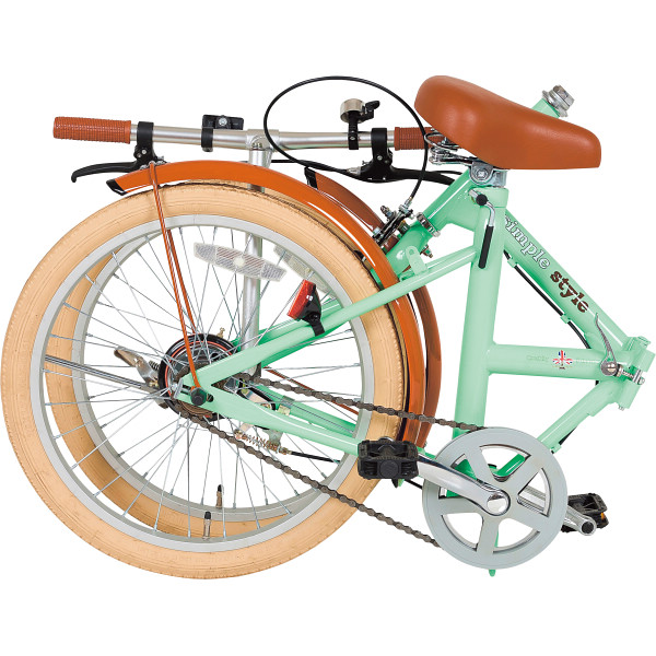 店舗良い VILLE[FDB-200]20吋 シングル/ミントグリーン 折り畳み自転車 