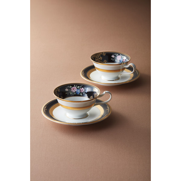 ノリタケ　ティーコーヒーペア碗皿のサムネイル画像1