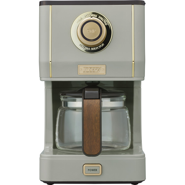 トフィー　アロマドリップコーヒーメーカー グレージュの商品画像
