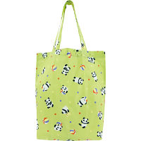 くろちく 和柄エコバッグ(小) ころころパンダ